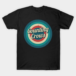 Circle Retro Counting Crows T-Shirt